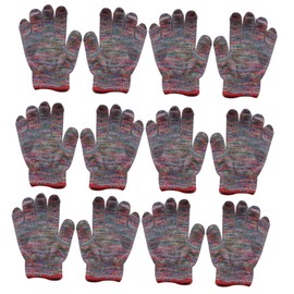 Gadpiparty 12 Pairs Durable Gardening Gloves Puncture Work Gloves for Men Women Random Color for Outdoor Gardening Planting Weeding Work Random Color