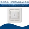Broan-NuTone FG800SPK Bluetooth Speaker Bathroom Exhaust Grille Cover with LED