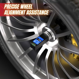 Digital Magnetic Camber Alignment Tool, Universal Automotive Wheel Alignment Tool, LCD Caster Camber Gauge for Measuring Wheel of Car Truck SUV RV