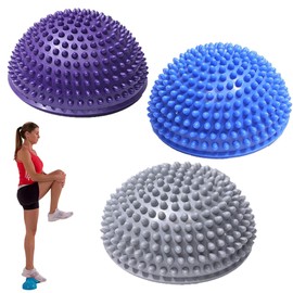 DXIA 3 x Balance Hedgehog Fitness Hemisphere, Sports Cushion for Balance Training, Coordination Training, Diameter 16 cm, Massage Ball, Hedgehog Ball for Children and Adults, Promotes Coordination and
