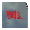 Lineman with Horizontal American Flag Vinyl Sticker Decal Lineman Lineworker