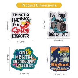 9 Pcs Cute and Fun Hook-and-Loop Tactical Morale Patches for Shirts, Pants, Book Bags and Hats!