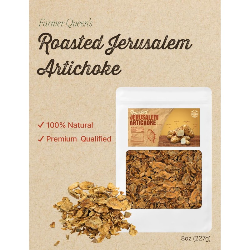 (8oz) Farmer Queen Roasted Jerusalem Artichoke Helianthus Tuberosus Rich Inulin