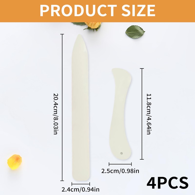 IUHRIE Pack of 4 folding bone, folding board for paper,