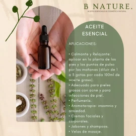 B Nature Aceite Esencial Jazmín 10 Ml Bnature 100% Puro Y Natural
