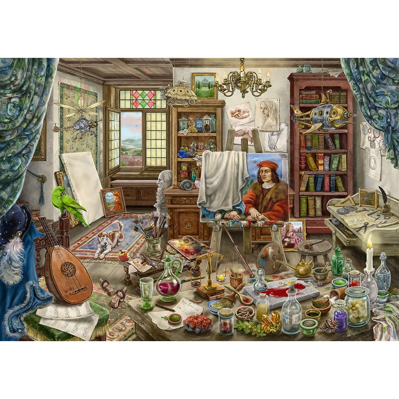 Ravensburger 136006 4005556168439 Escape Da Vinci Laying Puzzle, Multi-Coloured