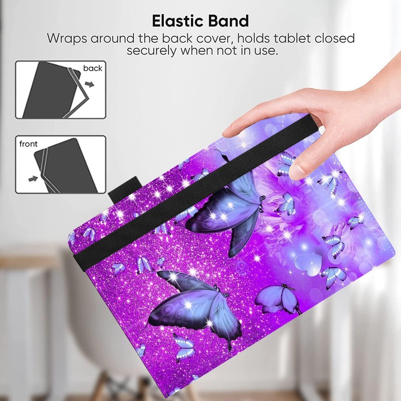 Pudiceva Universal 10 10.1 Inch Android Tablet Case,Slim Folding Stand