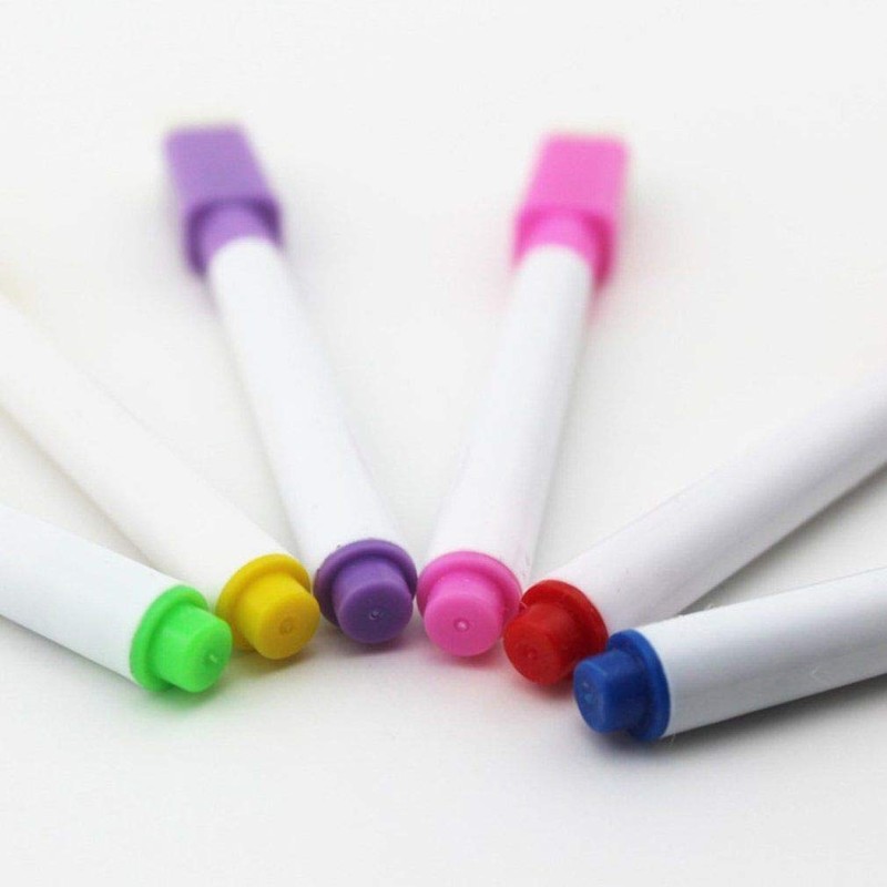 LondonExpress 8 Colour Set Magnetic White Board Marker Pens, Dry