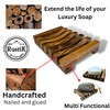 2 x Wooden Soap Trays By RustiK, Twin Pack, Handmade,