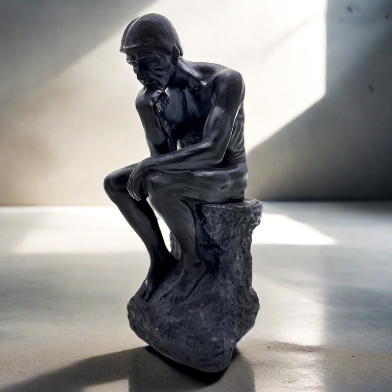 SHTWX Resin The Thinker Thinking Man Statue Sculpture Frgurine Gift