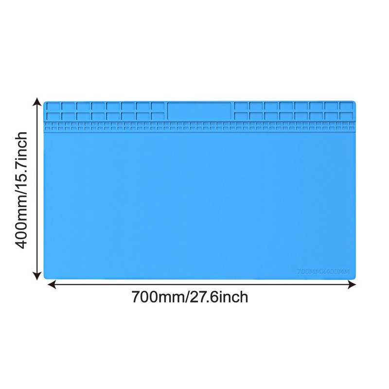 Extra Large Silicone Soldering Mat (27.6"x15.7") - Heat Resistant Non-Slip
