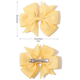 YHXX YLEN 3in Baby Girls Hair Bows Boutique Ribbon for Teens Toddlers Friends (20 Pair2)