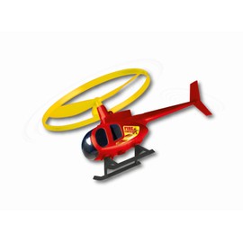 Paul Günther 1676 Fire Copter, Propeller Game for Children from 4 Years, Flying Helicopter with Start Handle, Great Flight Characteristics, Rotor Diameter Approx. 12.5 cm, Ideal as a Gift