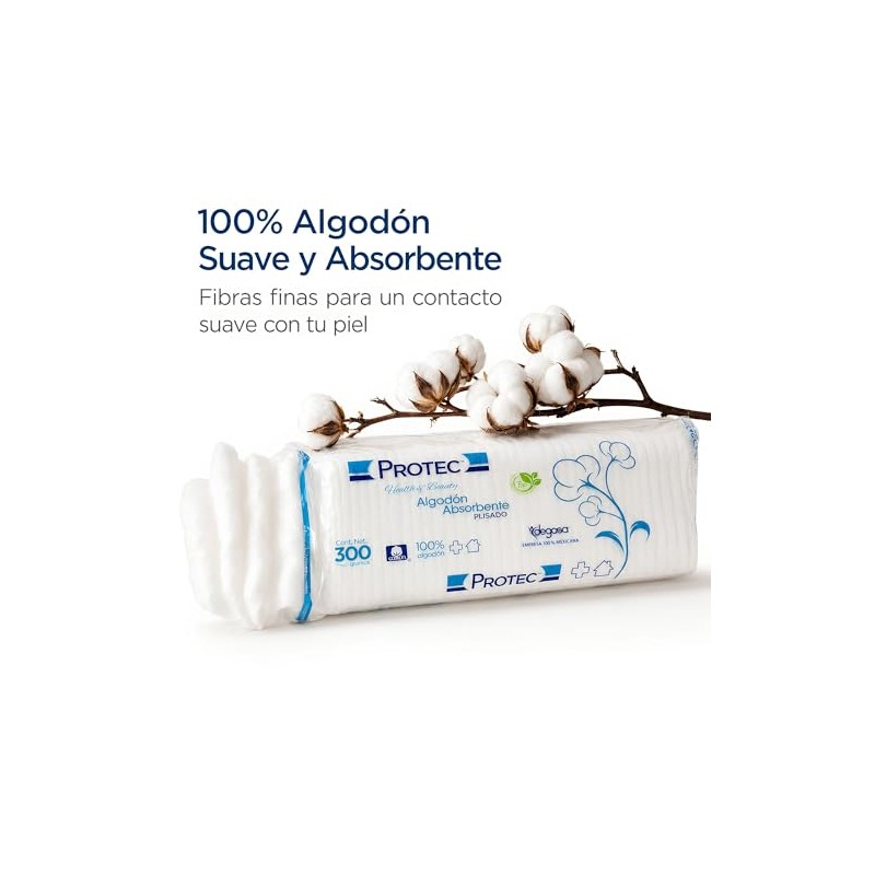 Degasa Protec Algodón Absorbente Plisado Paquete de 2 Piezas 300