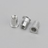 Unxuey 100PCS M6 Aluminium Alloy Rivet Nuts Knurled Flat Head