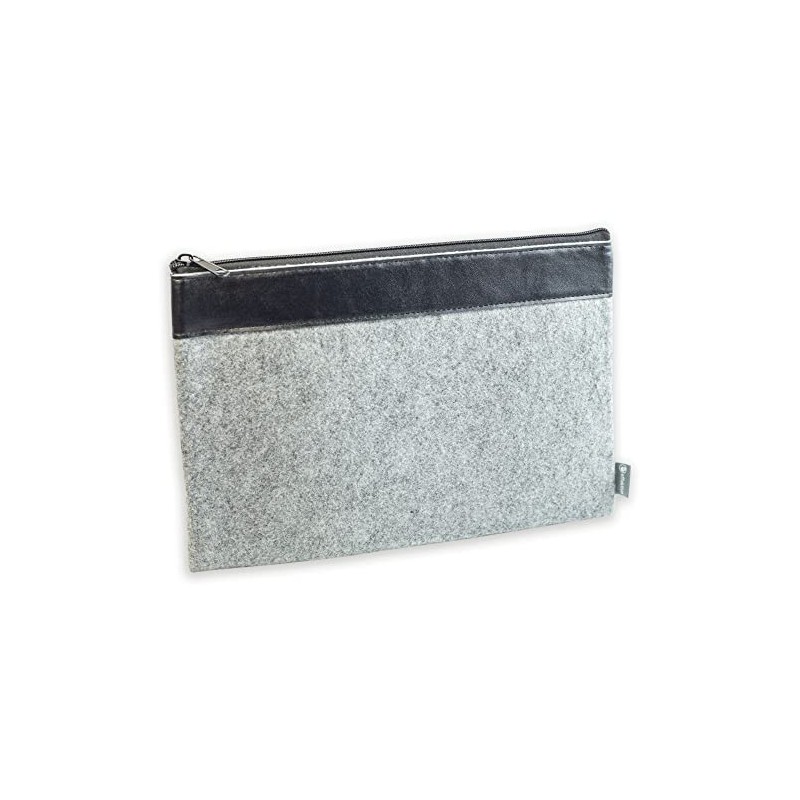 Bank Bag Felt Grey Purse Cosmetic Bag Pen Case Tablet
