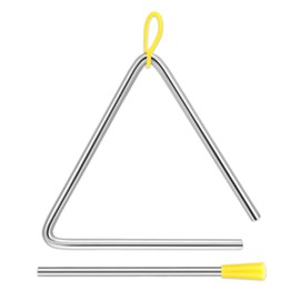 LKCCTK Triangle 4 Inch Percussion Instrument for Kids Small Musical Instruments Educational Toys for Concerts and Concerts Funny Musical Instruments