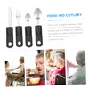Healeved 1 Set Practical Cutlery Disabled Tableware Handicap Utensils Silverware