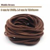 Sosmar 5 m x 3 mm Leather Cord, Suede Leather