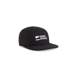 Mons Royale Velocity Trail Cap Black - Lightweight Stylish Multisport Cap, Size One Size - Colour Black, black