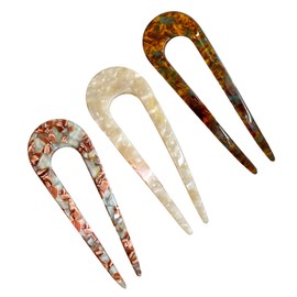 5Pcs French Hair Pin, U Shaped Hair Pins for Girls Women,Large anti-static hair clip,Suitable for thick long hair plastic hair needles, suitable for all hairstyles and hair sticks.