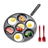 YCWF 7 Holes Egg Frying Pan, Mini Pancake Maker,Aluminum Non