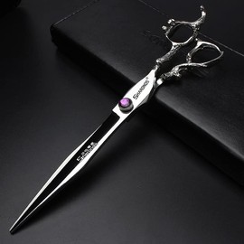 Japan 440C Styling Studio Scissors Hairdressing Professional Styling Tool Set Scissors (7 Inch Flat Scissors)