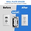 10 Pcs Wall Plate Spacer,Spacers for Electrical Outlets, Metal Flush