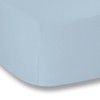Plain Dyed Blue Fitted Sheet 160 x 200 cm 100%