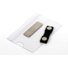 EUROPEL Magnetic Name Badge Holders with Magnet & Blank Card