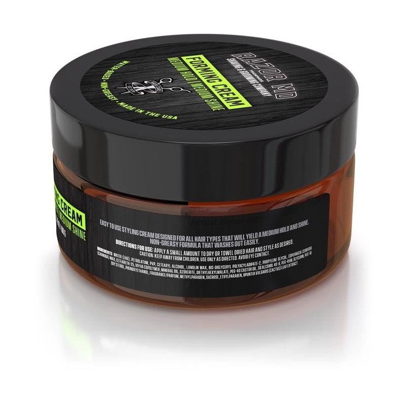 Razor MD Water-Based Forming Cream for Men, Medium Hold and
