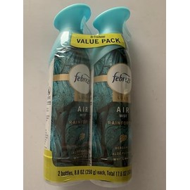 Febreze LUXE Air Mist, Odor-Fighting Air Freshener(Mist) (Rainforest)