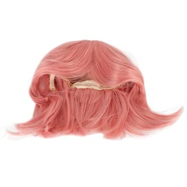 Cosplay Short Wig Pink Anime Character Cosplay Anime Costume High Temperature Synthetic Hair Wig for Dating Party