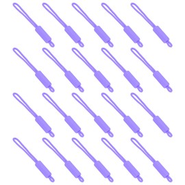 PATIKIL Replacement Zipper Pull Rope, 20 Pieces Nylon Zipper Zipper Helper Extension Fixer for Luggage, Tent, Backpack, Handbag, Purse, Purple, Mint Green