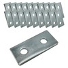 10 Pack - 2 Hole, Flat Plate Connector Bracket for