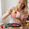 50 Pcs Round Foam Brushes - Washable Sponges with Wooden