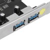 PCIe to USB3.0 Expansion Card 5Gbps 2 Ports 4Pin Power