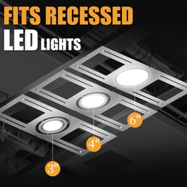YXJSTO 24Pack Steel New Construction Mounting Plate, Recessed Light Housing
