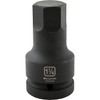 1" Dr. Impact Hex Bit Sockets​ SAE, One-Piece Construction, Highly-Visible