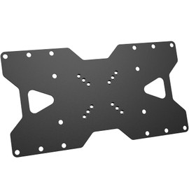 WALI Adapter Plate for TV Mount, 400x200 Universal Mount, Convert 75x75, 100x100mm up to 400x200mm Mounting Holes Patterns (ADP402), Black