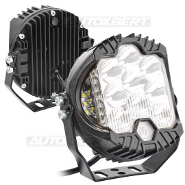 5 Inch Round Led Off Road Lights Yellow White Driving DRL LED Pods For Truck 2X