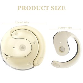 Hy-T26 Pro Overlator Headphones, Black Language Translator, Wireless Bluetooth Translation Earbuds, Advanced Wireless Translation Headphones, Bluetooth Voice Translator for Travel Learning (White)