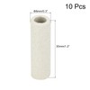 sourcing map 10pcs 5mm Dia Ceramic Tube Insulated Electronic Wire