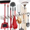 Mop and Broom Holder Wall Mount 2 Pack - Garage