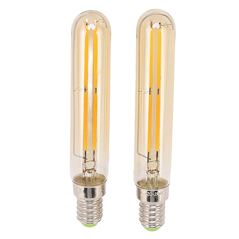 2Pcs LED Tube Bulb 4W E14 2300K Tubular Light Lamp