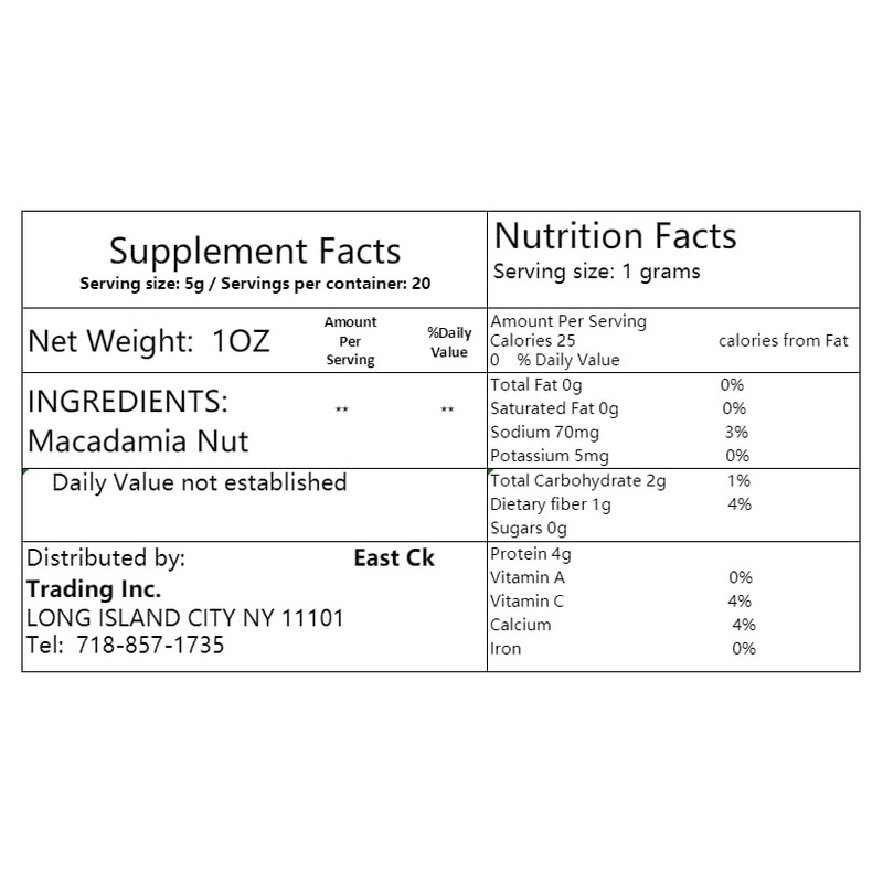 Macadamia Nut Raw Unsalted 夏威夷果仁