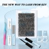 300 Pcs Individual Lashes Lash Clusters DIY Lash Extension Cluster