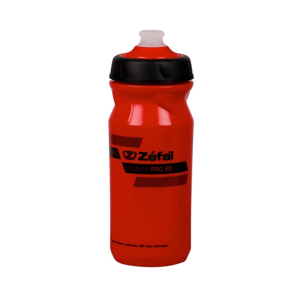 Zefal 1450 Sense Pro 65 Red/Black Drink Bottle, 22.0 fl oz (650 ml)
