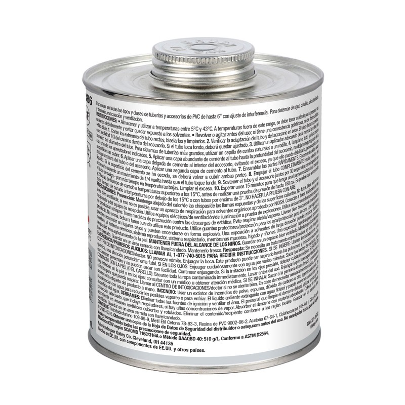 OATEY 32 OZ. PVC MEDIUM GRAY CEMENT