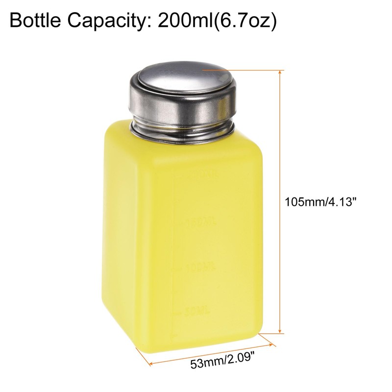 HARFINGTON 4PCS 200ML(6.8oz) Push Down Alcohol Dispenser Pump Liquid Press